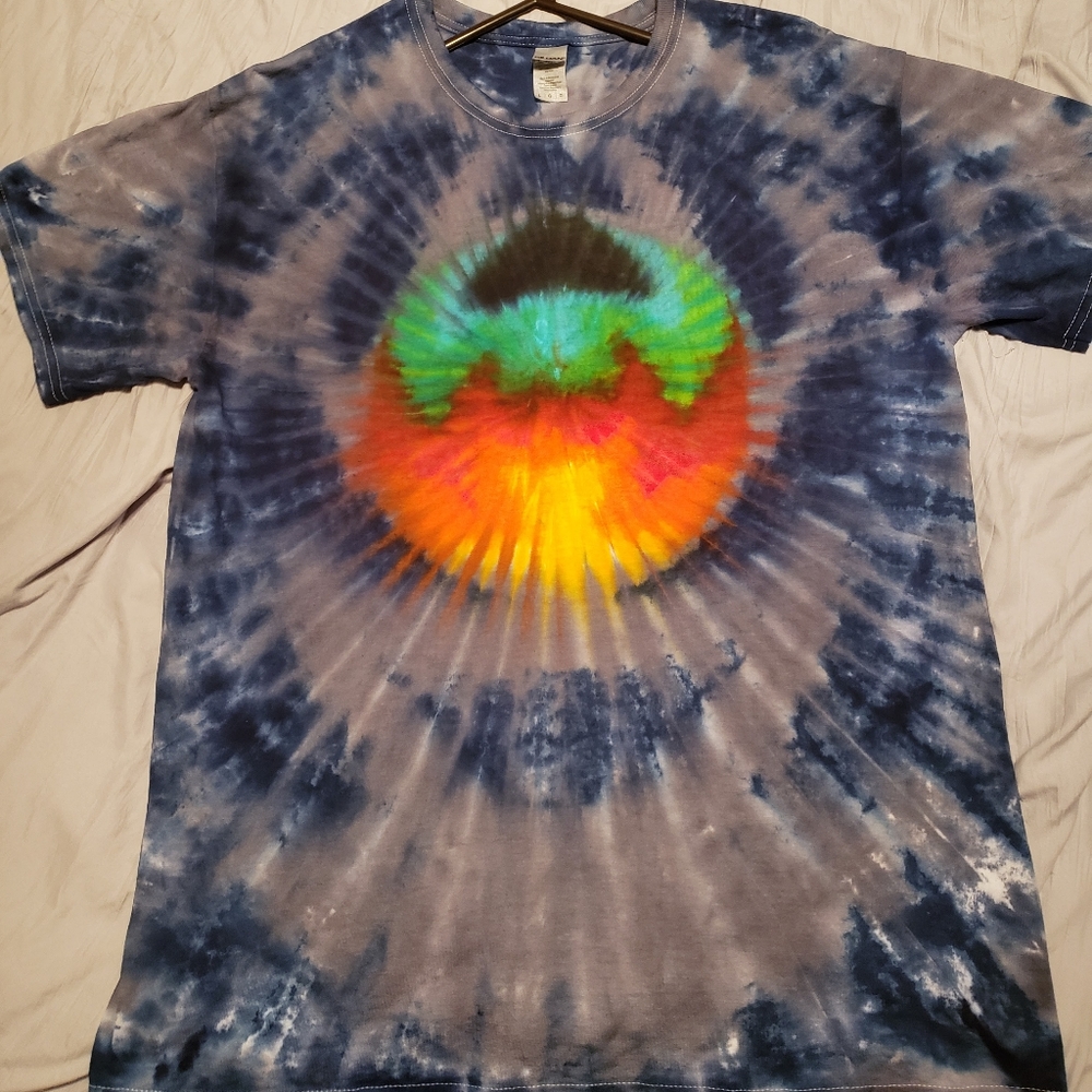 handmade tie-dyed t-shirt